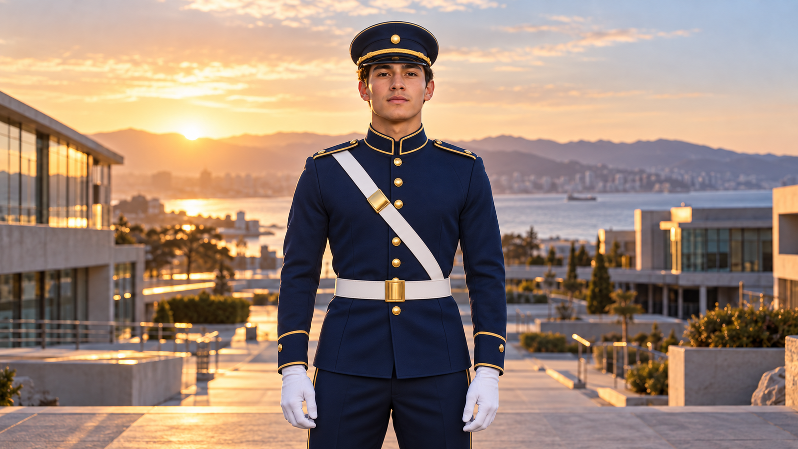 Representación conceptual de un cadete militar chileno